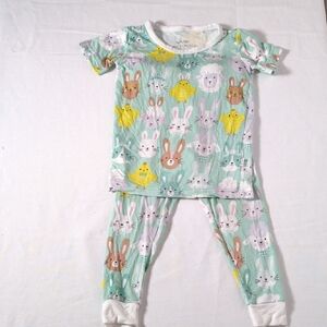 Little Sleepies Pastel Animal Print Pajama Set